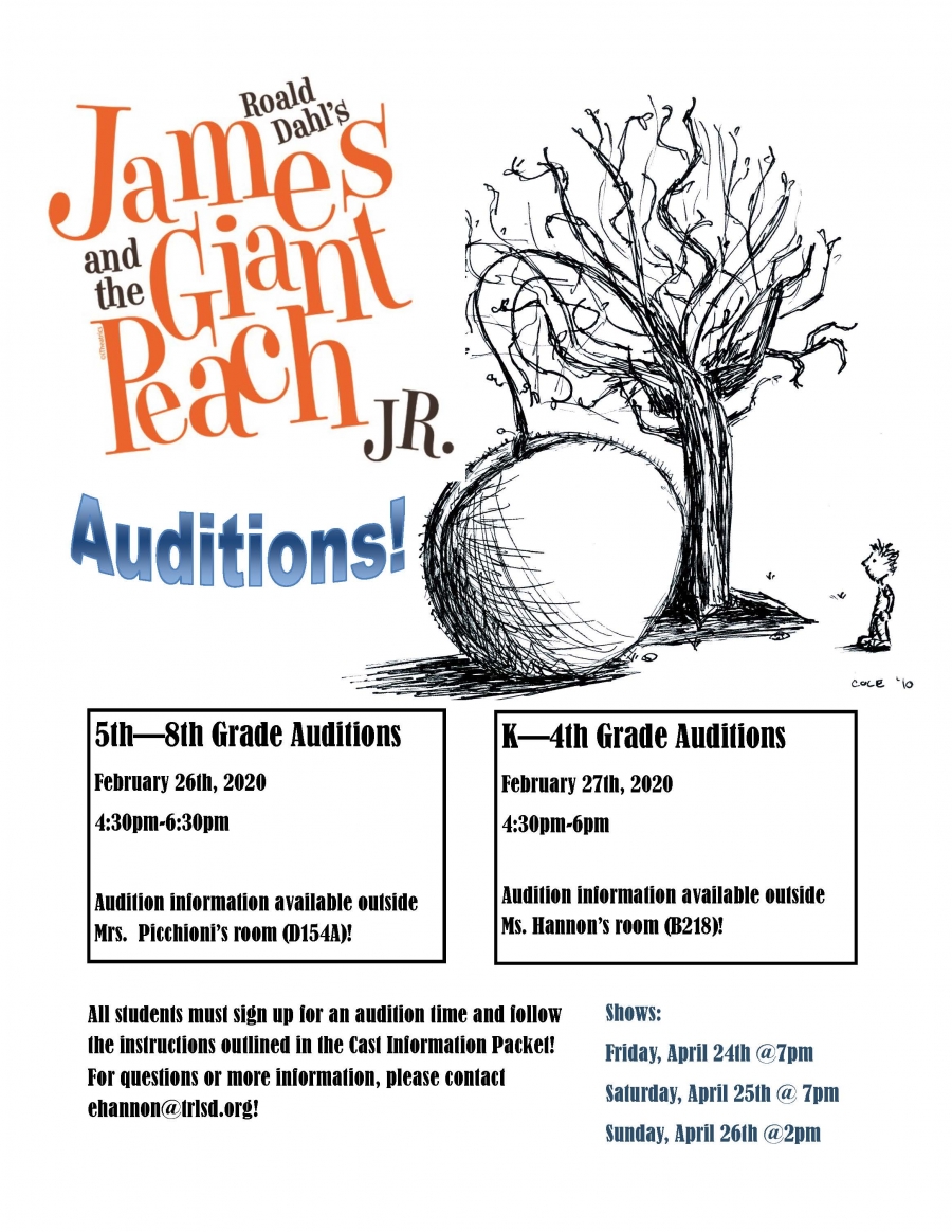 James and the Giant Peach Auditions